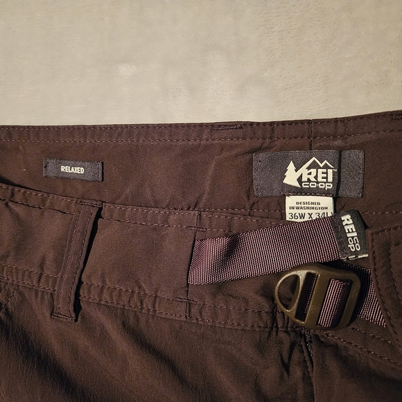 REI Men's Cargo Pants - 36x34 - Rust Red - Picture 3 of 7